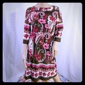 Susan Lawrence 3/4 Sleeve Stretch Dress S